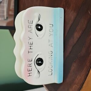 Vintage Eye Design Eyeglass Holder Ceramic